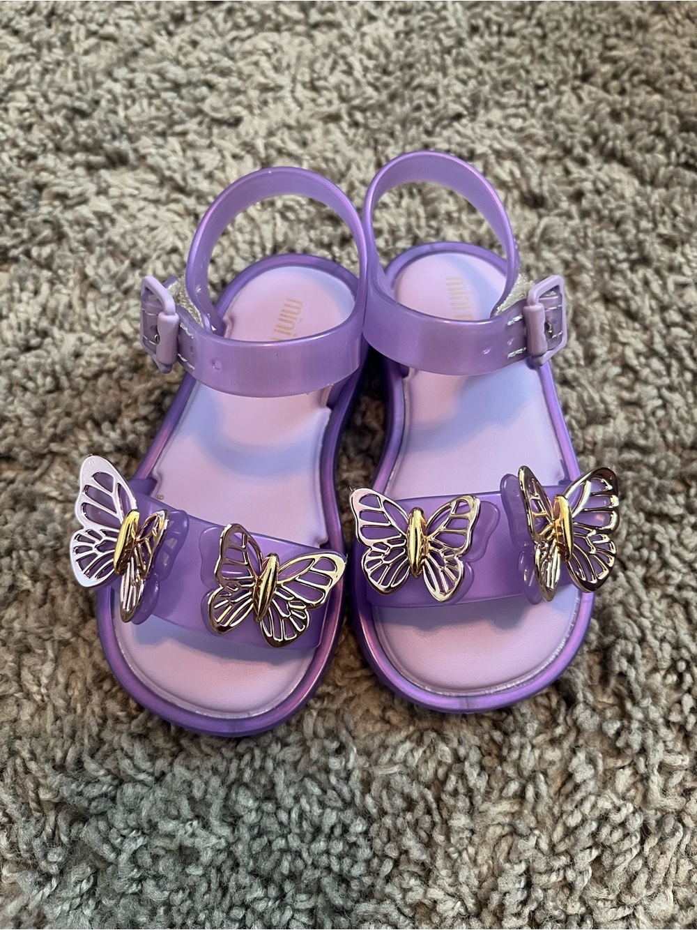 Mini Melissa Butterfly Sandals  - Size 6